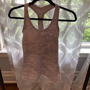 Lululemon White Camo Tank Top